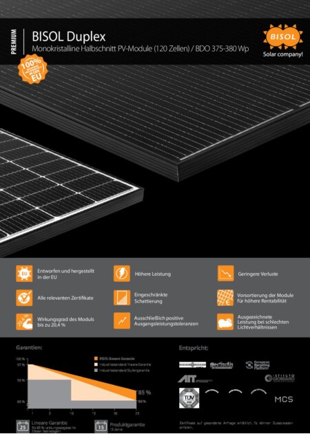 Bisol Duplex 375W: Stunning All-Black Solar Panels!